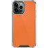 Orange Carbon Fiber Specialty Material iPhone 13 Pro Max Clear Case